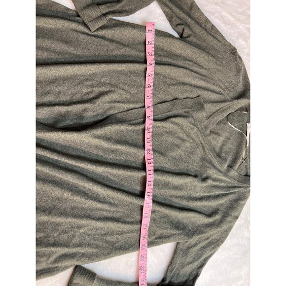 Loft wool blend open front waterfall cardigan women size medium - Picture 4 of 6